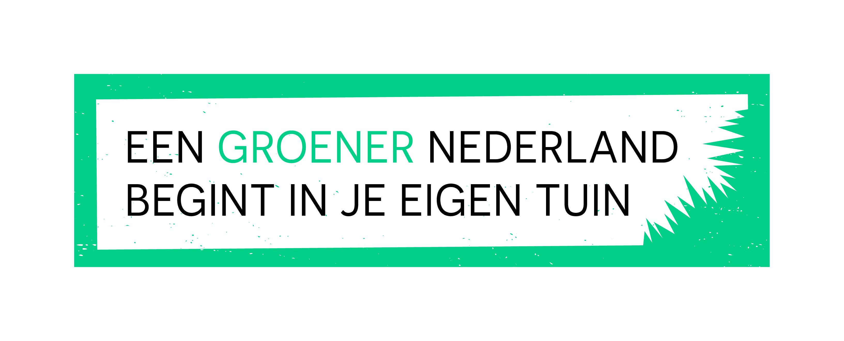 Logo van Een groener Nederland begint in je eigen tuin.
